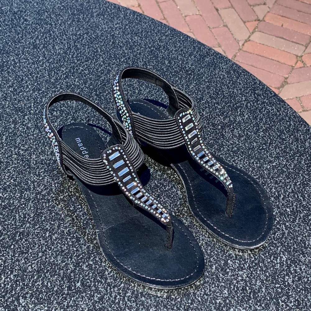 Madden Girl Black Sandals